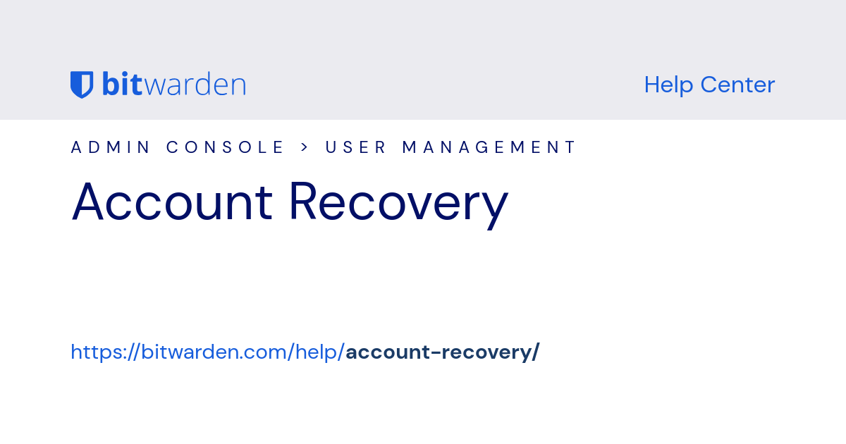 Can't Get Facebook Recovery Codes - Password Manager - Bitwarden