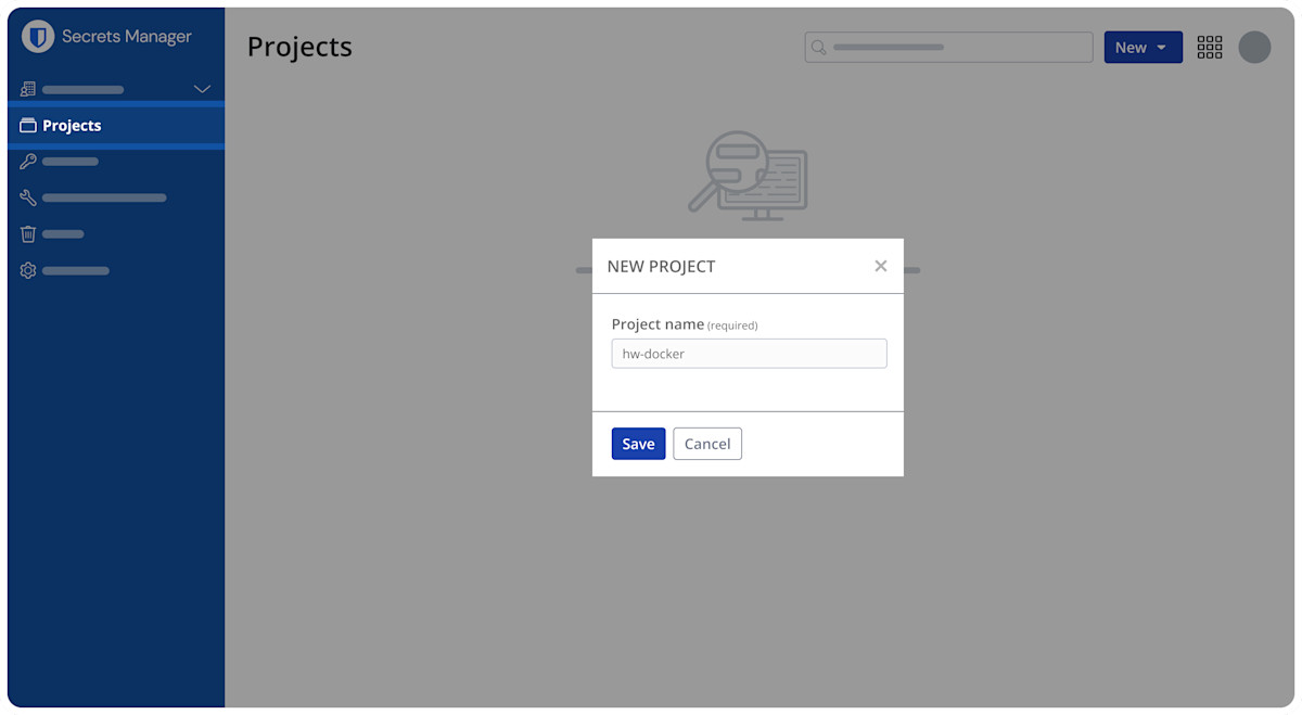 Create new project