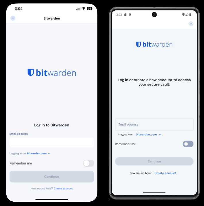 Konto wechseln in der mobilen App