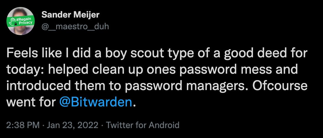 Good Deed Twitter