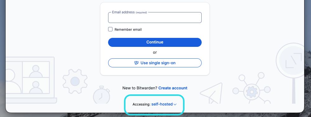 Desktop server selector