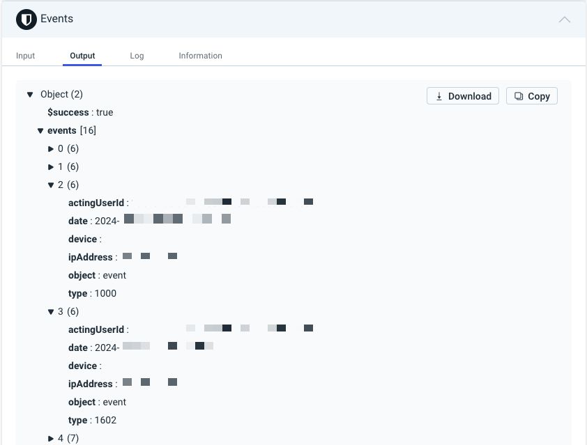 Rapid7 Event Output