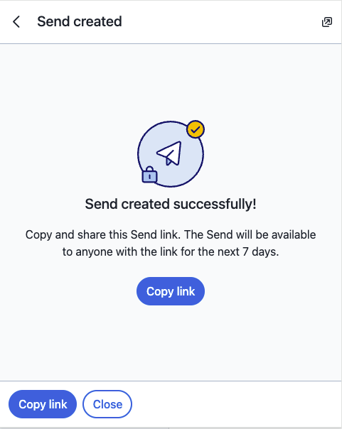 Copy a Send link 