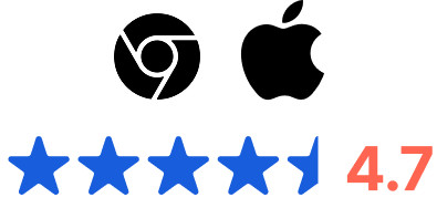 Chrome and App Store Rating - Light Mode