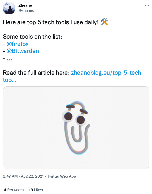 5 Tech Tools Twitter