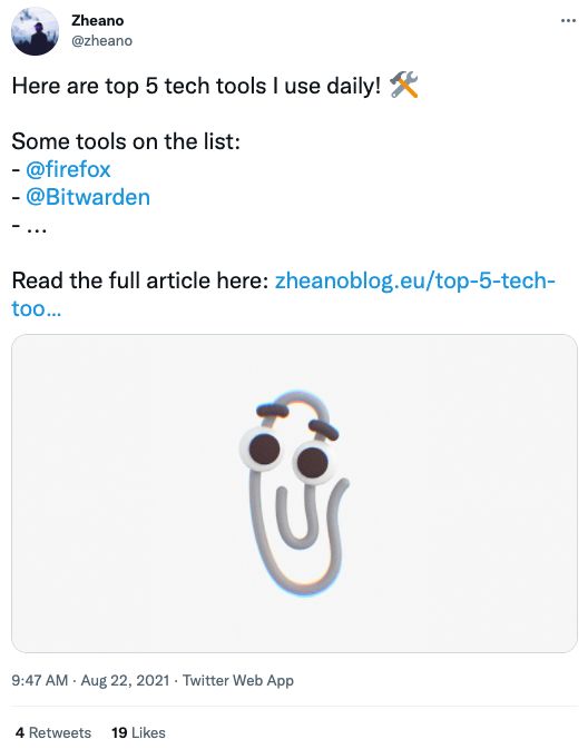 5 Tech Tools Twitter