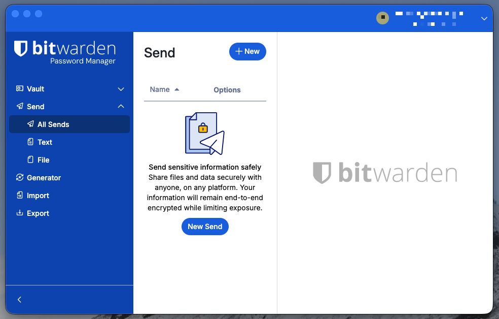 Send view in a Desktop App