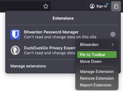 Pin on Firefox