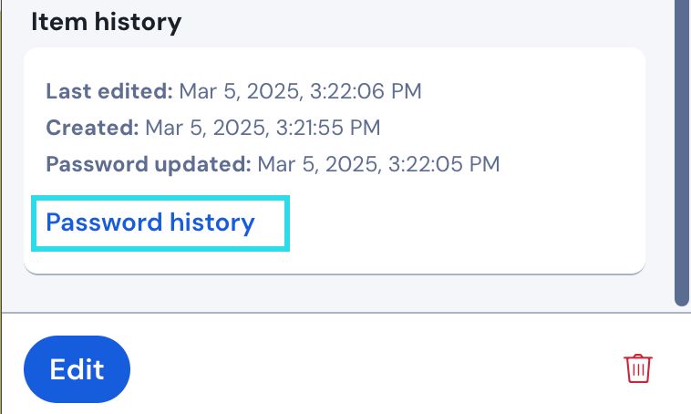 Password History Browser