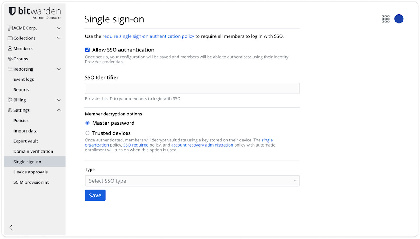 [GM] Paramètres SSO de l'Administrateur 