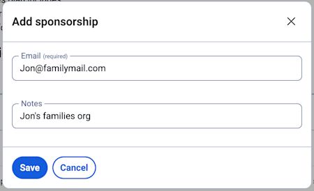Add sponsorship
