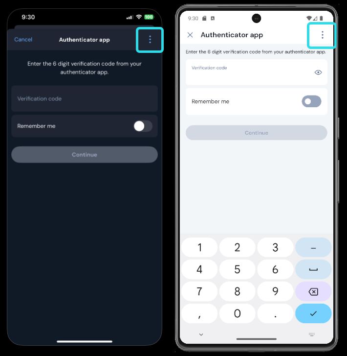 Use another two-step login method