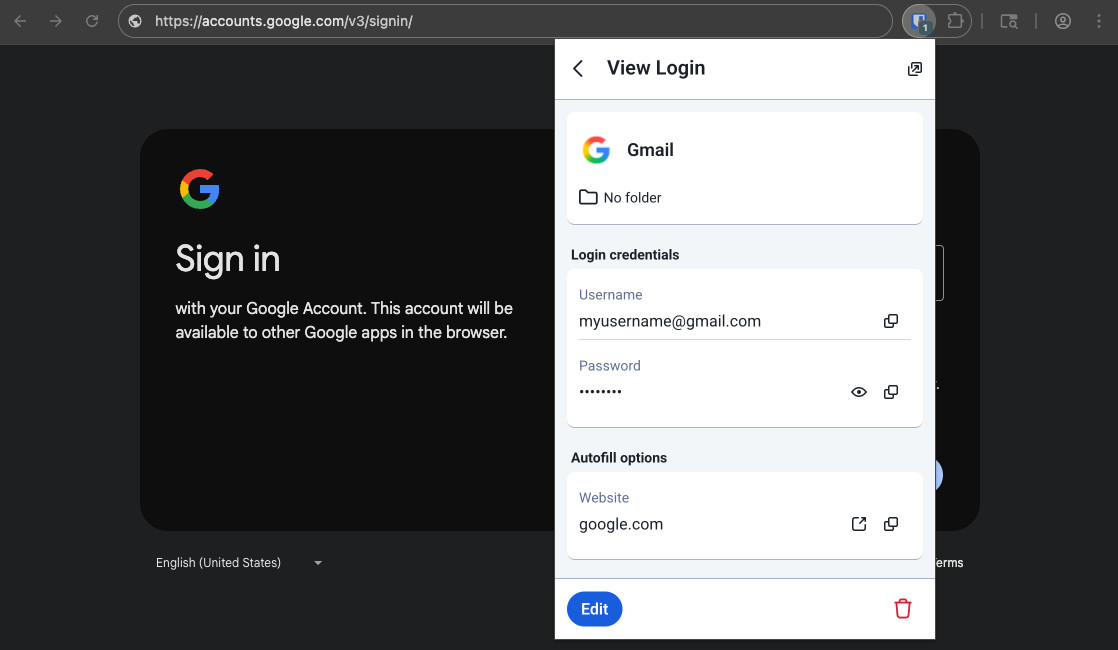 Edit or delete an item