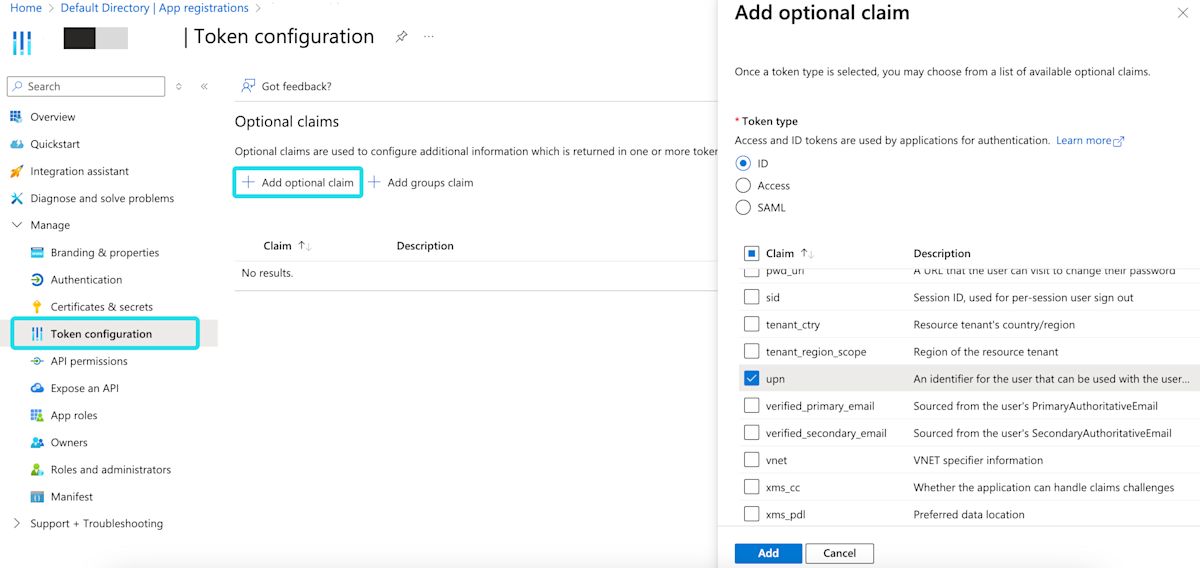 Microsoft Entra ID custom claim