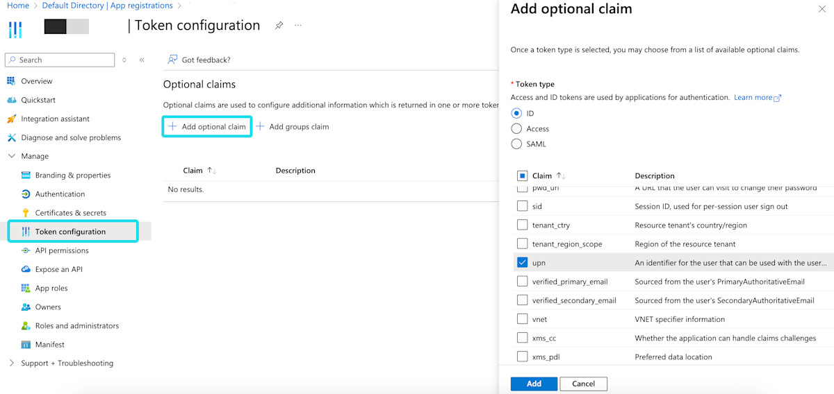 Microsoft Entra ID custom claim