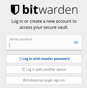 Figure 1: You now have another option for unlocking your Bitwarden vault.