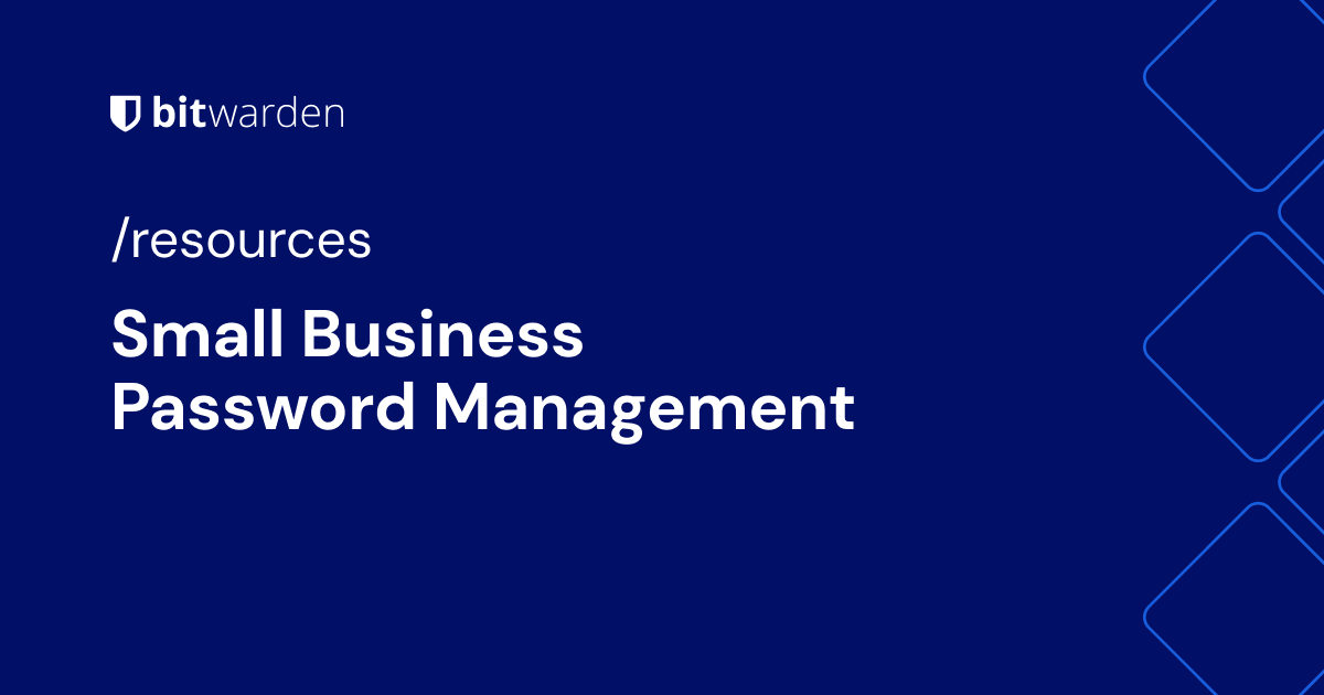Small Business Password Management | Bitwarden