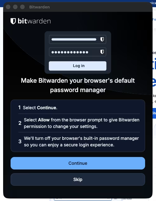 Ask to be default
