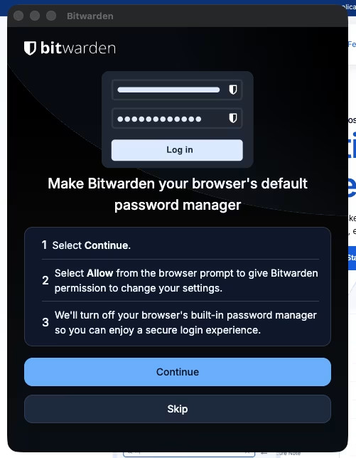 Ask to be default
