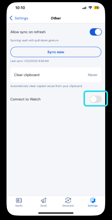 Connect to an Apple Watch 