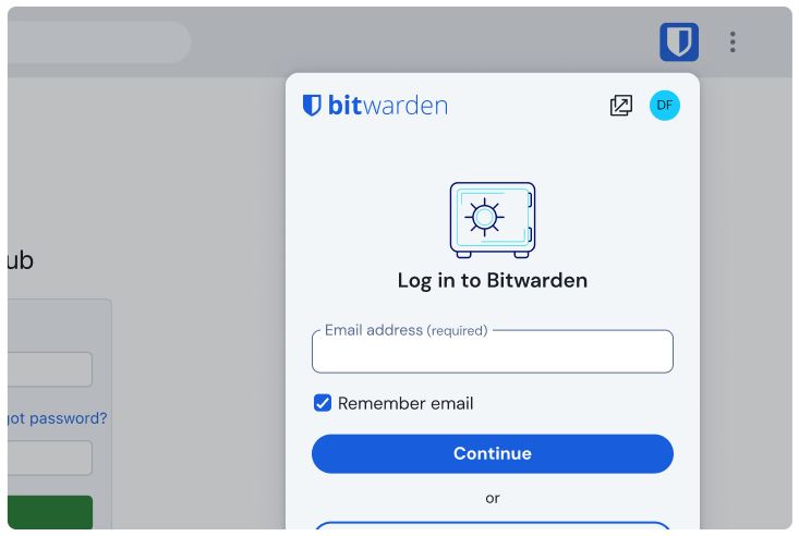 web-browser-extensie-initial-login