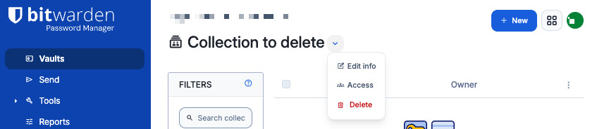 Delete a collection