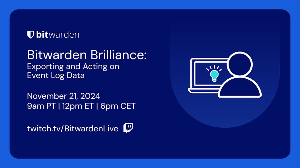 Bitwarden Brilliance November 21