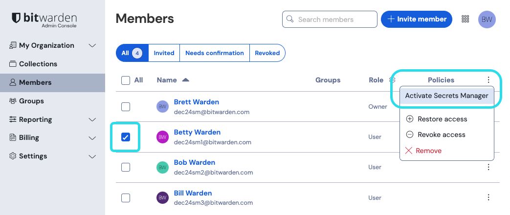 Add Secrets Manager users