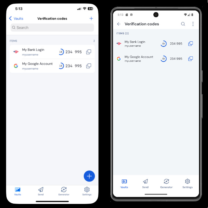 Scherm voor mobiele verificatiecode