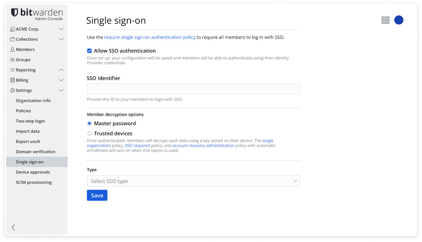 SSO gedetailleerd productoverzicht