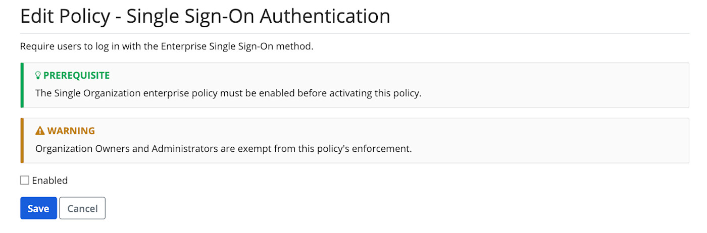 Restricting a user to a single organization ensures that there are no overlapping or conflicting policies