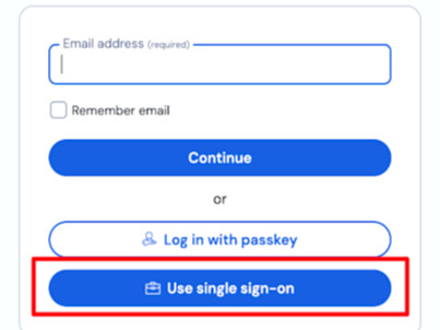 Sign in with SSO