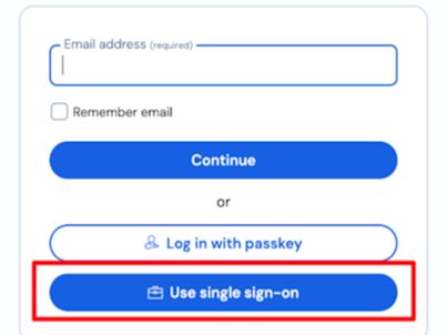 Sign in with SSO