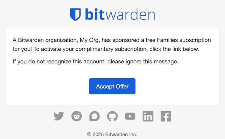 Invitation Email
