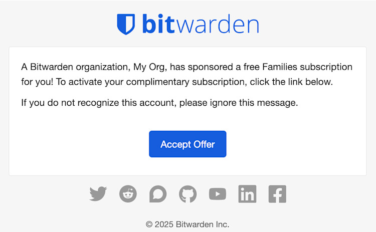 Invitation Email