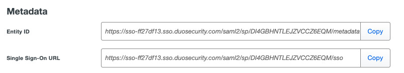 URLs for Configuration
