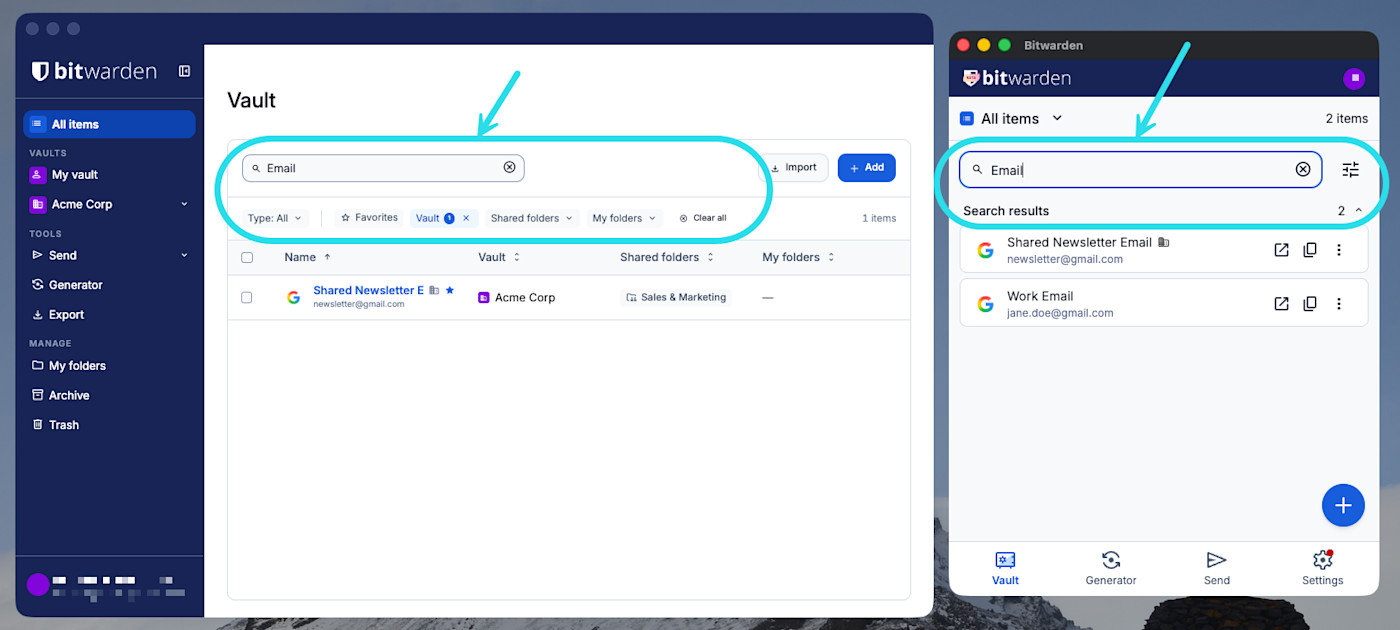 (Beta) Searching and filtering