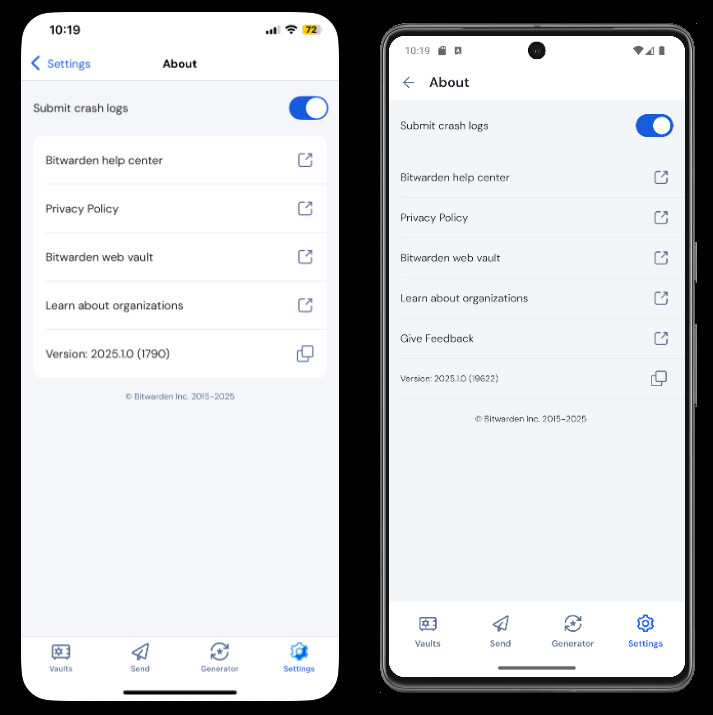 Mobile App Version