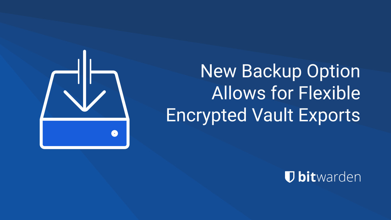 Flexible Encrypted Vault Exports