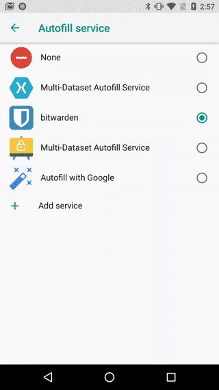 Auto-filling logins and credit cards into apps with Bitwarden