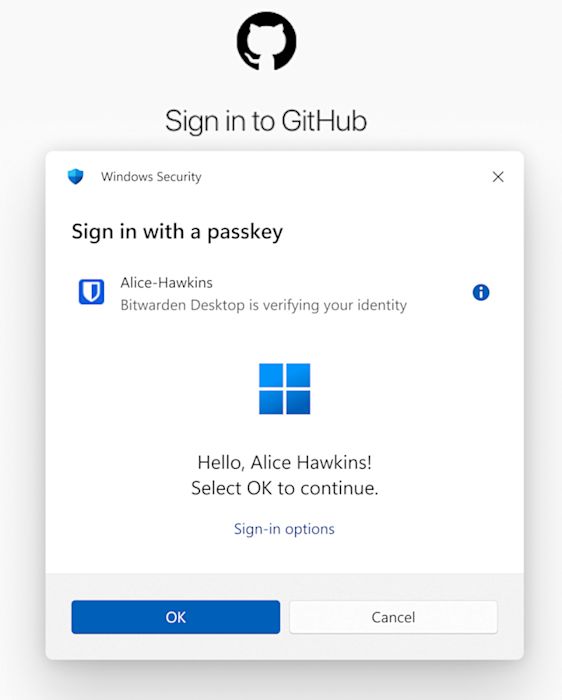 Bitwarden Screenshot Sign-In Github
