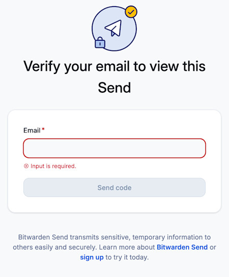Enter email to verify