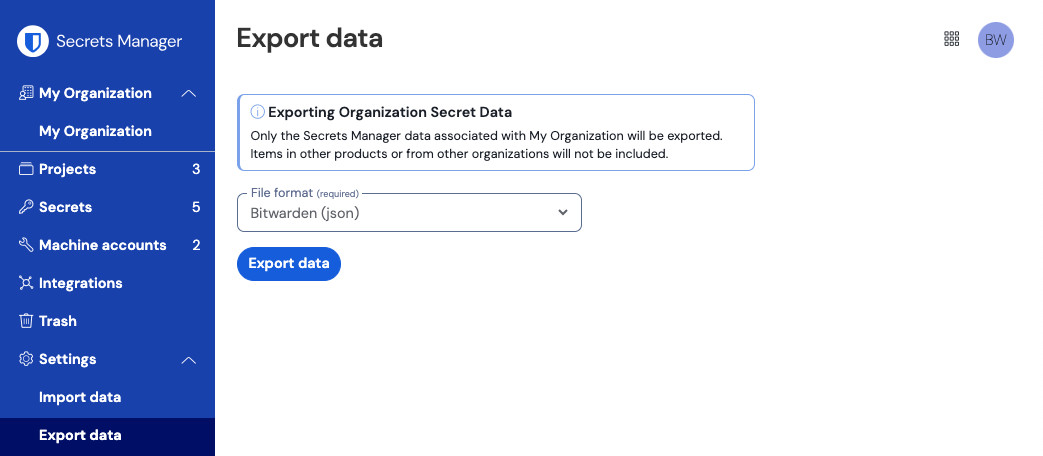 Exportar datos