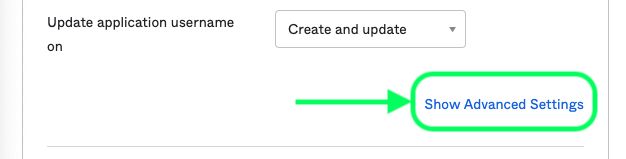 Advanced Settings