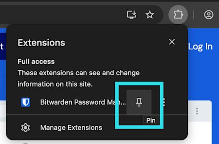 Pin in Chrome