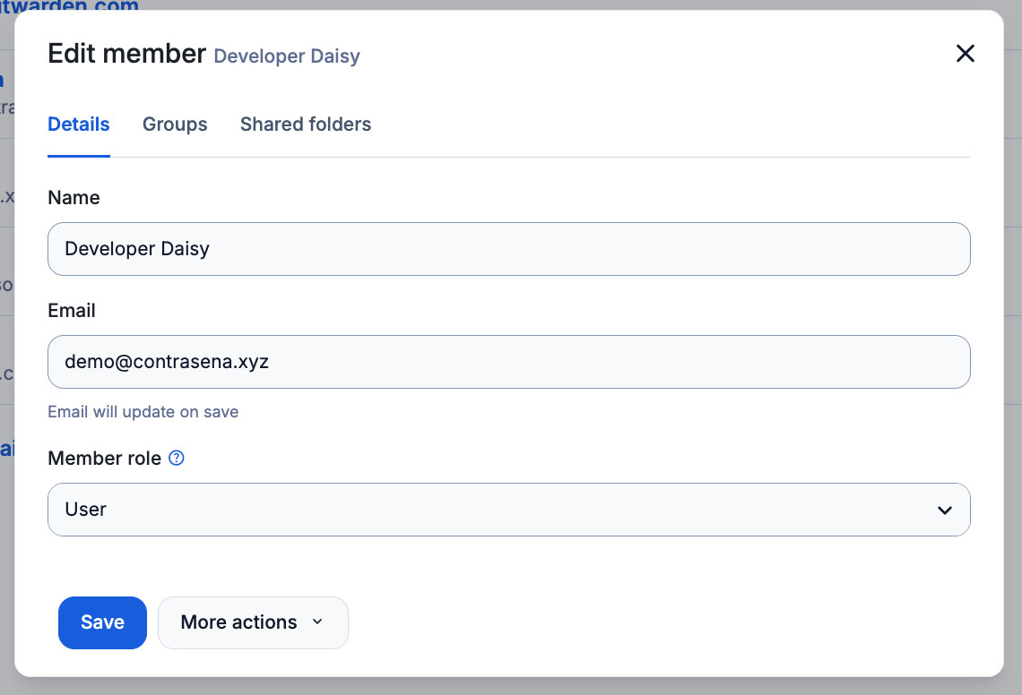 Edit member names