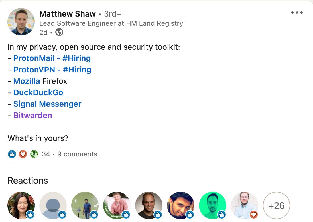 The Ideal Privacy Toolkit LinkedIn