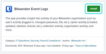 Bitwarden Ereignisprotokolle App