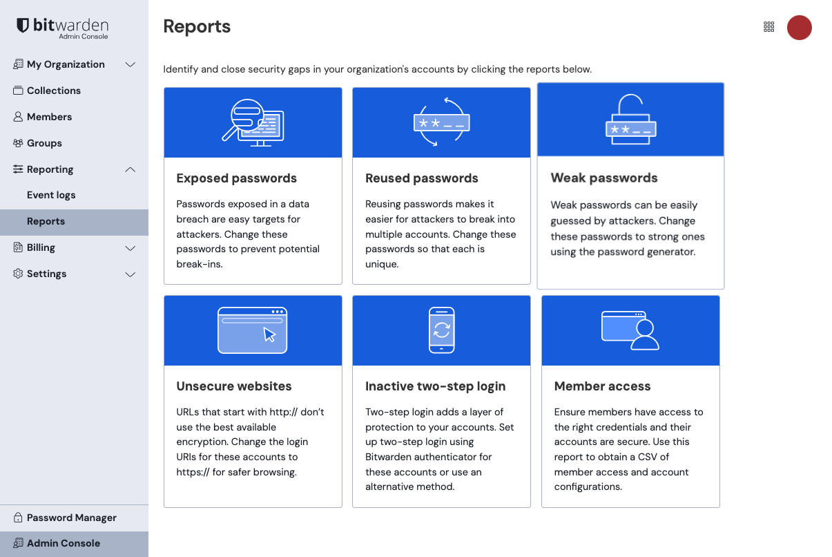 Organization reports 