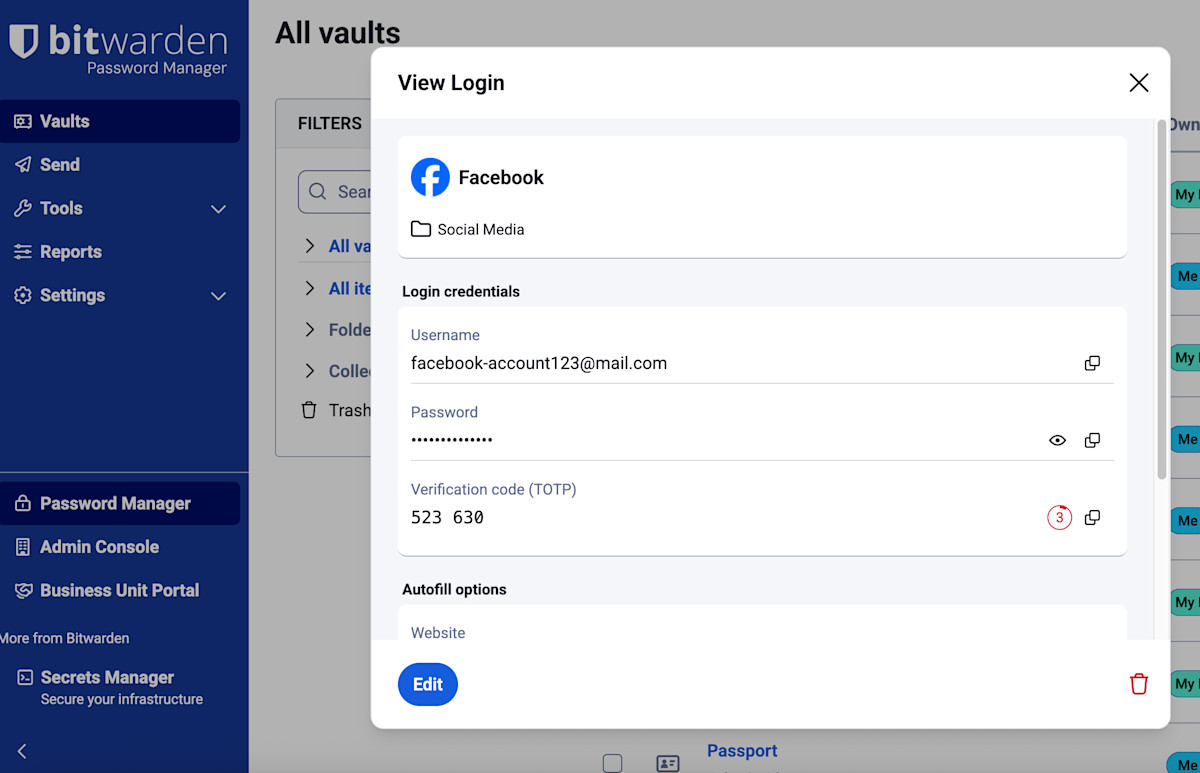 Login item